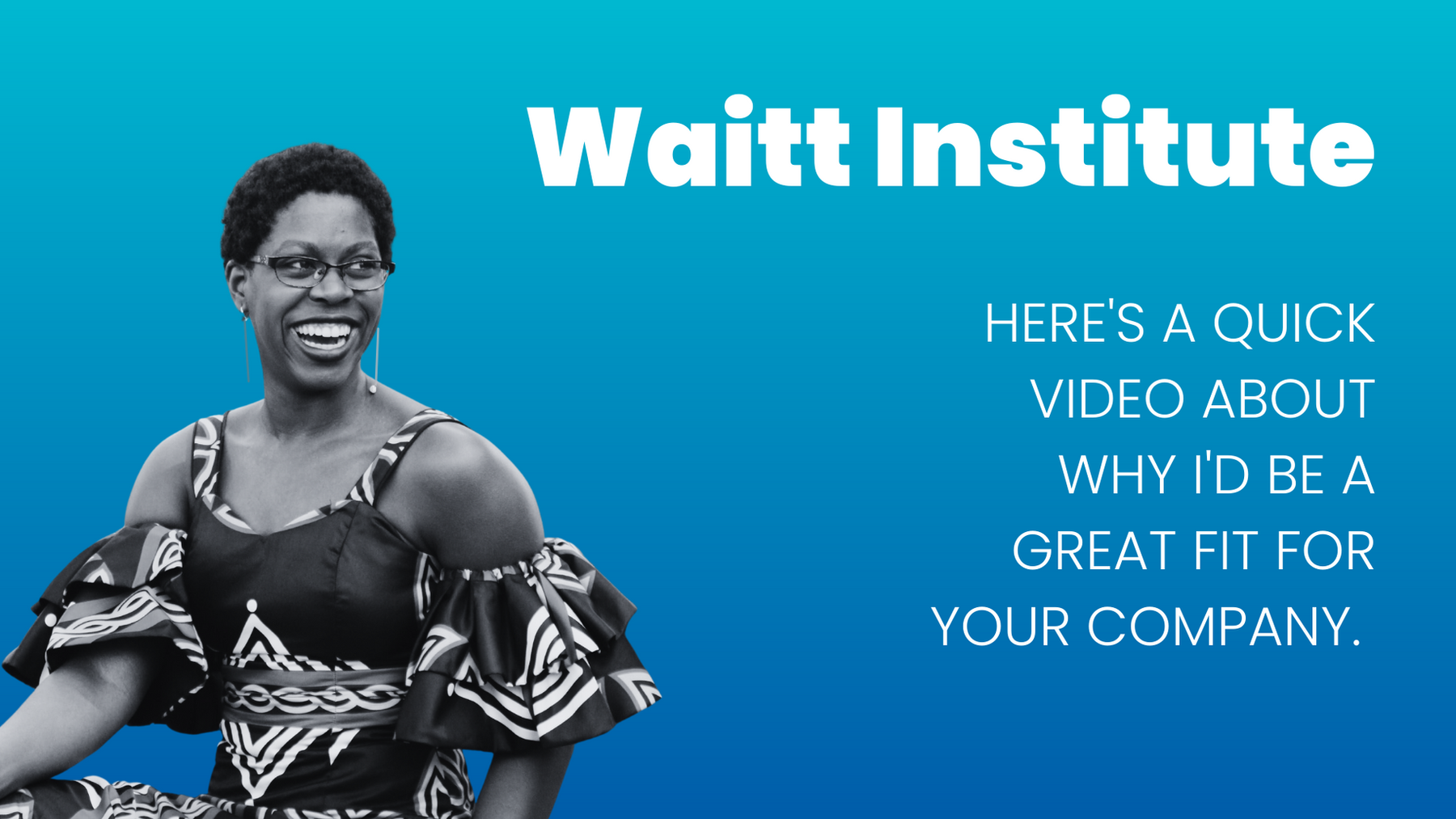 Waitt Institute Pitch Video